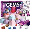 Gamerside Pietre e Cristalli Naturali, Minerali da Collezione, Kit di Scavo Gemme per Bambini, Archeologia Educativa e Geologia, Set di 12 Minerali da Scoprire, Regalo 6-12 Anni