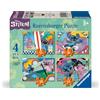 Ravensburger - Puzzle Disney Stitch, Puzzle 4 in a box, 12-16-20-24 pezzi, Puzzle Bambini 3 Anni, 70x50cm
