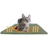 PiuPet® Tappetino riscaldante 60x45cm I Tappetino autoriscaldante per Gatti I Cuscino per Gatti I Coperta riscaldante elettrica I Senza elettricità e batterie | Tappeto Riscaldante Gatto (Verde)