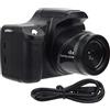 AMONIDA Fotocamera Digitale, Fotocamera SLR HD a Focale Lunga, Nera per Viaggi all'aperto Scatto Fotografico da 24 MP Registrazione Video Ad Alta Definizione Riunioni di Famiglia (edizione standard)