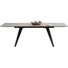 Kare Design - Tavolo Estensibile Amsterdam Scuro 160 (40 + 40) x 90 cm, Marrone