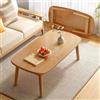 LIJBDDM Tavolino da caffè pieghevole portatile rettangolare piccolo, tavolo basso da pavimento, piccolo spazio minimalista giapponese, sala tatami per camera da letto, soggiorno, balcone, nessun montaggio