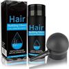 MINGYITUO Fibre naturali di cheratina marrone scuro con applicatore spray, nasconde immediatamente la perdita dei capelli, polvere non rilevabile per uomini e donne, fibre addensanti per capelli sottili, 27,5