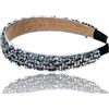 Bottega della Principessa Cerchietto Donna Elegante per Cerimonia ed Eventi importanti, con astuccio in Organza (Argento, Modello2)