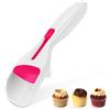 HERCHR Dosatore per muffin facile da usare, Dosatore per impasto per cupcake con pulsante scorrevole one-touch per impasto per biscotti e pancake