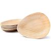 BOX And Tree Set di piatti usa e getta in foglia di palma | Stoviglie usa e getta biodegradabili compostabili al 100% | Stabile e robusto | Perfetto per (17cm (25 Pezzi))