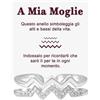 Bramart Anello Donna in Argento Sterling 925 per Mogli Fidanzate Ragazze - Ispirazionale e di Incoraggiamento Alti e Bassi Regolabile - Cofanetto con DEDICA incluso.