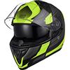 ORIGINE Casco Integrale da Moto Rapid Omologato ECE con Visiera (Advanced fluo yellow-blk MATT,S)