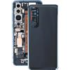 Audiosystem Scocca vetro Copri batteria Cover Back posteriore Per XIAOMI MI NOTE 10 LITE M2002F4LG M1910F4G, Ricambio Pari Originale Con Biadesivo, Nero Black