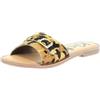 Kickers Kick Diwana, Infradito Donna, Cammello Leopard, 37 EU