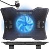 Retoo Base di Raffreddamento, PC portatile, Supporto ventilato per computer portatile di gioco, Per Laptop da Gaming, Forte ventole, Stabile e silenziosa, 2x USB, Luce LED Blu, Per PS4, PS5, Xbox One