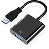 Mindorlen Adattatore USB a VGA per monitor, convertitore VGA a USB 3.0/2.0 1080P Multi-Display Cavo Video per Laptop Desktop PC a Monitor, Proiettore, TV (Non supporta Chromebook)
