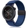 PaceBid 22mm Cinturino per CMF by Nothing Watch 3 Pro, Uomini Donne Sport Intrecciato Nylon Magnetico Elastico Bracciali Cinturini di Ricambio per CMF by Nothing Watch Pro 2/3 Smartwatch - Blu