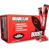 BRAINLAB Integratore Nootropico potente per contrastare stress e stanchezza - Integratore energia forte 20 bustine Gel - con coenzima Q10, ginseng, caffeina, guarana, vitamina c, pappa reale, vitamine b