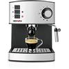 Taurus - Macchina Caffé Espresso, 850 W, Acciaio Inossidabile, Inox