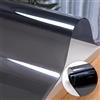 MQXYLF Tovaglia in PVC Trasparente Nero,Protettiva per Tavolo Mpermeabile,Spessore 2 mm,Tovaglie Copritavolo per Tavolino da Caffè,Scrivania,Misura Selezionabile,Rettangolare,90x90cm