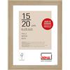 DEHA Design cornice per foto, 15 x 20 cm, legno, Rovere, cornice per fotoper posizionarein formato verticale e orizzontale, vetro sintetico, Fontana