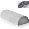 Sonhomay Cuscino ortopedico in memory foam a mezza luna, cuscino per sollevare le gambe, sotto il ginocchio, per gambe posteriori, dormienti laterali, poggiapiedi post-operatorio, lombare, 41,9 x 18 x 9,9 cm