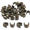 QUARKZMAN 40pz Fermi per Cerniere Lampo - #8#10 Forma a U Fermi Superiori per Borse Cappotti Giacche Cerniere Lampo Chiuse Sostituzione Tono Bronzo (Ogni Misura 20pz)