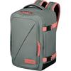 American Tourister Take2Cabin - Borsa da cabina Ryanair 25 x 20 x 40 cm, 24 L, 0,50 kg, Bagaglio a mano, Zaino per aereo S Underseater, Grigio/Rosa (Salvia/Corallo)