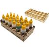 HobbyHold Scaffale a colori per modellismo, 18 fori, accessorio per modellismo in legno, taglio laser da 27 mm, ideale per colori militari e vallejo, supporto per colori facile da montare