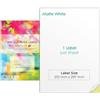 EVG Evergreen Goods - Etichette adesive formato A4, 30 etichette in totale, 30 fogli A4, stampabili a getto d'inchiostro e laser, carta autoadesiva multiuso