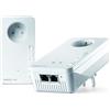 devolo Magic 2 WiFi next: Starter kit CPL WiFi più veloce del mondo (2400 Mbps, 3 porte Ethernet Gigabit) ideale per telelavoro e streaming, prese francesi