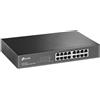 TP-Link TL-SG1016DE Switch Desktop Easy Smart, 16 Porte RJ45 Gigabit 10/100/1000 Mbps, Plug & Play, Struttura in Acciaio