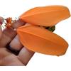Generico ⊹⊱✿ PIUME ARANCIONI CON MADREPERLA ✿⊰⊹ orecchini bellissimi, delicati e leggeri realizzati in piume e madreperla