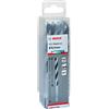 Bosch Accessories 2608577252 HSS PointTeQ (8,4 x 75 x 117 mm) - Set da 10 Pezzi di Punte Elicoidali per Trapano per Metallo, Acciaio, Fusione o Plastica, Grigio (Argento), Ø 8.4 mm