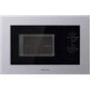 HISENSE BIM320G11X FORNO MICROONDE INCASSO 20L 800W GRILL AQUA CLEANING INOX VETRO NERO