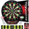 Winmau Darts - Ton Machine Bersaglio elettronico per freccette con 90+ giochi e tabellone segnapunti digitale per 8 giocatori -2 set di freccette con punta morbida, linea di lancio e punte di plastica