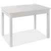 DEODATO Tavolo allungabile Firenze 140-180x80x79 cm bianco frassinato