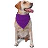 Sipeigyd Bandane per cani viola, bandana triangolare per cani, fazzoletto in flanella di cotone spesso, per cani e gatti di taglia piccola, media e grande