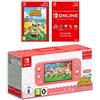 Nintendo Switch Lite (Coral) Animal Crossing New Horizons + NSO 3 months [Edizione: Regno Unito]