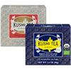 Kusmi Tea - Anastasia + St. Petersburg - Tè Nero Biologico con Bergamotto + Tè Nero Biologico con Frutti Rossi, Caramello, Vaniglia e Bergamotto - Confezione da 2-2x20 Bustine