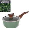 KASANOVA Casseruola un manico 18 cm con coperchio verde New Ceramic