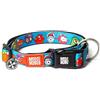 Max & Molly Urban Pets Max & Molly Smart ID Collare per cani con Gotcha! Medaglione di sicurezza con codice QR e profilo personalizzato per animali domestici, morbido neoprene imbottito impermeabile, mostri, XS (22,5 cm)