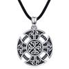 REDSUN Collana con nodo celtico in argento sterling 925 ViKing, collana a croce, ciondolo vichingo/mitologia nordica amuleto/loto collana amuleto gioielli per uomo donna, Argento sterling