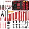 Hochferr 330 Pezzi Kit Smontaggio Pannelli Auto Attrezzi Auto Strumento di Rimozione Auto Cunei di Plastica Leve Kit di Installazione Strumenti per Smontare Pannello Interno Auto Radio (Rosso)