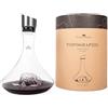 Alaskan MAKER Caraffa per decantare il vino, 1,8 l, vetro cristallo di alta qualità soffiato artigianalmente con montagne in rilievo, tappo 3 in 1 (filtro, aeratore e beccuccio) (Zugspitze)