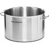 Forgast Pentola Professionale Acciaio Inox 2L Litri, Casseruola Pentola Induzione Gas Fornello Elettrico, Fondo Spesso Multistrato, Pentole da Ristorante, Lavabile in Lavastoviglie, Argento