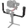 SMALLRIG Focus Control Dual Grip Stabilizzatore Cardanico per DJI RS 2 / RS 3 Pro/RS 4 / RS 4 Pro, Doppia Impugnatura con Guida NATO, Funzionamento Tramite Joystick, Carico Massimo 17,6 lb - 4327