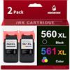 KNOWINK 560 XL 561XL Cartuccia Compatibile per Cartucce Canon 560 561 PG-560XL CL-561XL Nero e Colore Inchiostro Stampante per Canon Pixma TS5350 TS5351 TS5352 TS5353 TS7450 TS7451