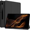 TQQ Custodia Compatibile con Samsung Galaxy Tab S7 Fe/S8+ Plus,Con S Pen Holder Cover per 12.4 Galaxy Tab S8+ 2022/S7 FE 2021/Tab S7 Plus 2020, con Portapenne Più Angoli di Visuale (Nero)
