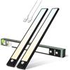 Brendz LED Sottopensile Cucina, Luce Ricaricabile, 2 x 40cm, USB-C, 2200mAh, 3 Temperature di Colore, Dimmerabili, Magnetica, Luci LED Cucina Sottopensile Senza Fili, Puyo Nero