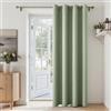 MRTREES Tenda per Porta Interna Tende Termiche Isolanti per Interni 140x210 cm 1 Pezzo, Tenda Oscurante da Interno Verde con Anelli per Finestre Camera da Letto Soggiorno