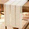 Jayusaror Runner Tavola Beige Boho Rustico Macramè Cotone e Lino Elegante Tovaglia Lavabile Bohémien Moderno Runner da Tavolo Table Decoration per Matrimoni Cucina Sala da Pranzo 30x140 cm