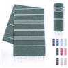 LAYNENBURG telo mare premium con frange annodate a mano - 100% cotone Telo fouta hammam XXL 100x200 cm - OEKO-TEX 100 - telo hamam grande - asciugamano sauna e pestemal (Fucsia)
