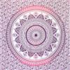 MOMOMUS Telo Mare Grande Antisabbia - Design Mandala - Ideale come Pareo, Telo Mare da Spiaggia Grande a Prova di Sabbia o Telo da Spiaggia Antisabbia XXL - Fucsia, 210x230 cm